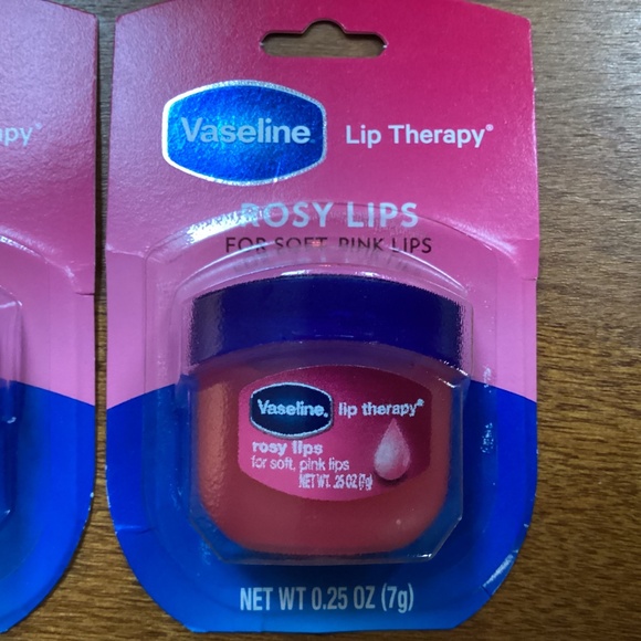 Vaseline Lip Therapy Rosy Lips Bundle of 3 New Net weight 0.25 oz/7g - Picture 4 of 8